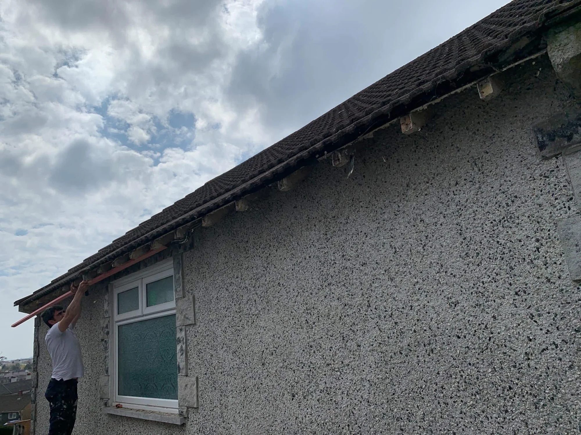 Storm damage roof repairs in St Blazey