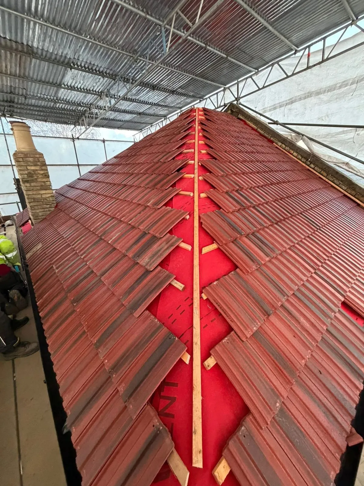 Complete roof replacement with new clay tiles in St Blazey